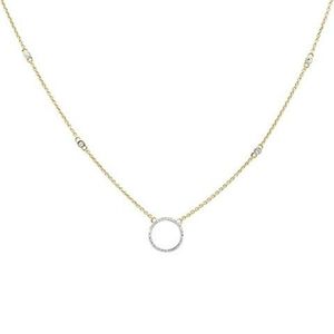 .16ct 14kt yellow gold diamond trendy circle penda